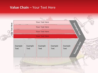 A Slice Of Watermelon With Water Splashing Around It PowerPoint Template