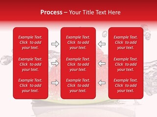 A Slice Of Watermelon With Water Splashing Around It PowerPoint Template