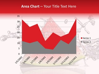 A Slice Of Watermelon With Water Splashing Around It PowerPoint Template