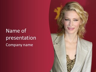 Actress Famous Movie PowerPoint Template