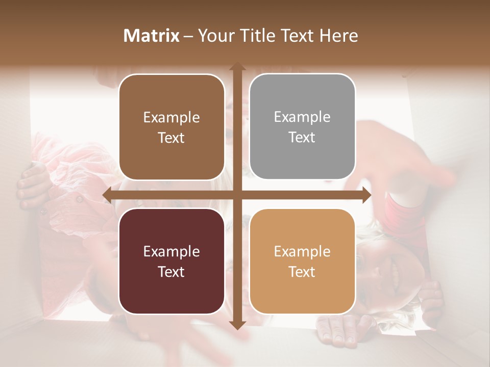 Box Girl Move PowerPoint Template