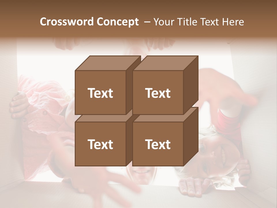 Box Girl Move PowerPoint Template