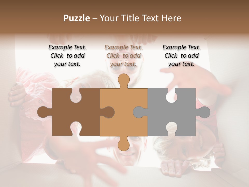 Box Girl Move PowerPoint Template