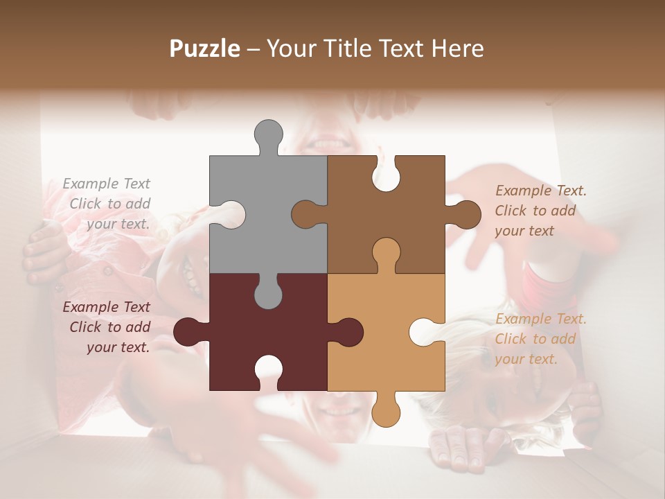 Box Girl Move PowerPoint Template