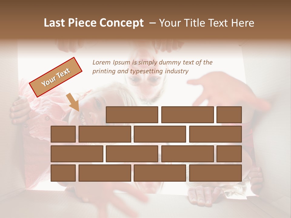 Box Girl Move PowerPoint Template