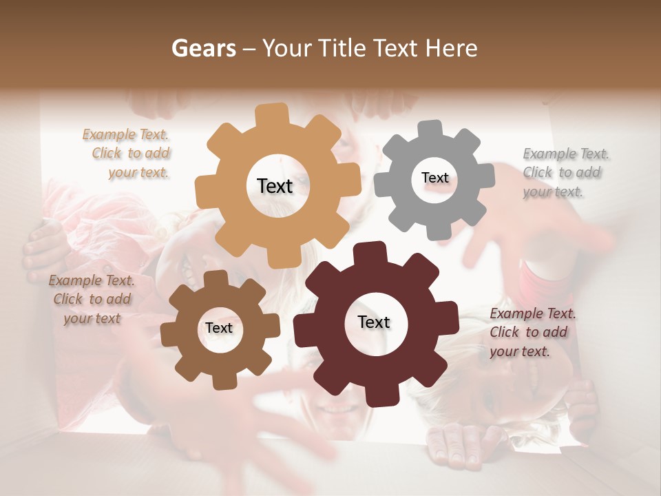 Box Girl Move PowerPoint Template