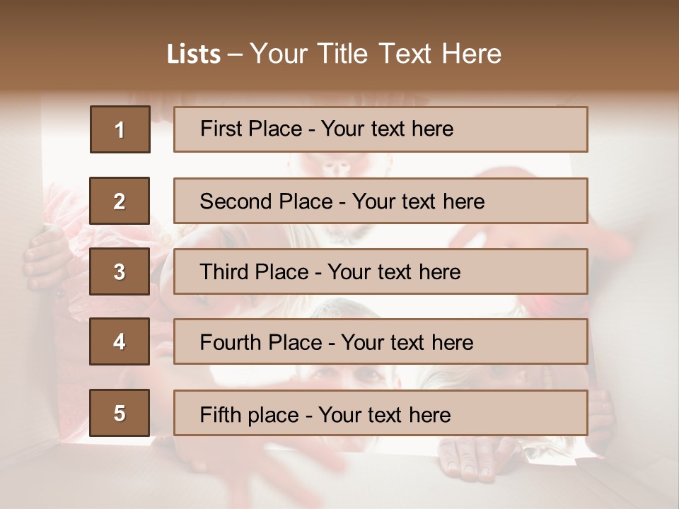Box Girl Move PowerPoint Template