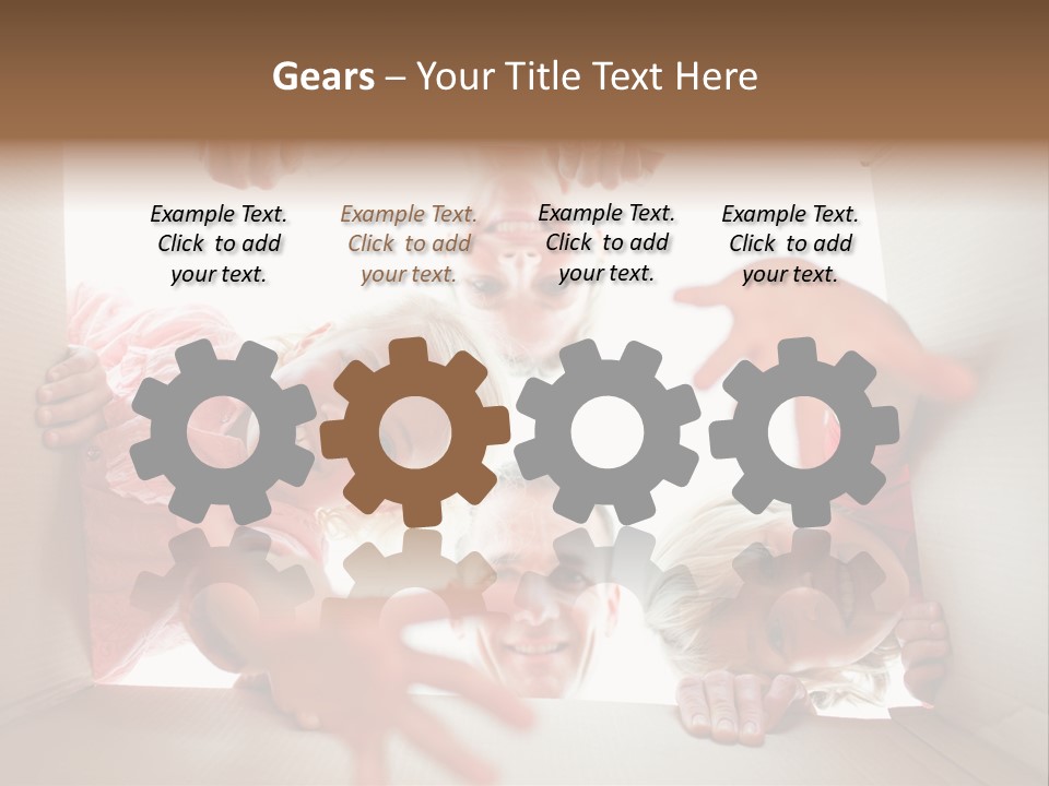 Box Girl Move PowerPoint Template