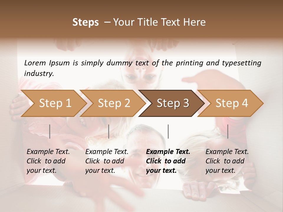 Box Girl Move PowerPoint Template