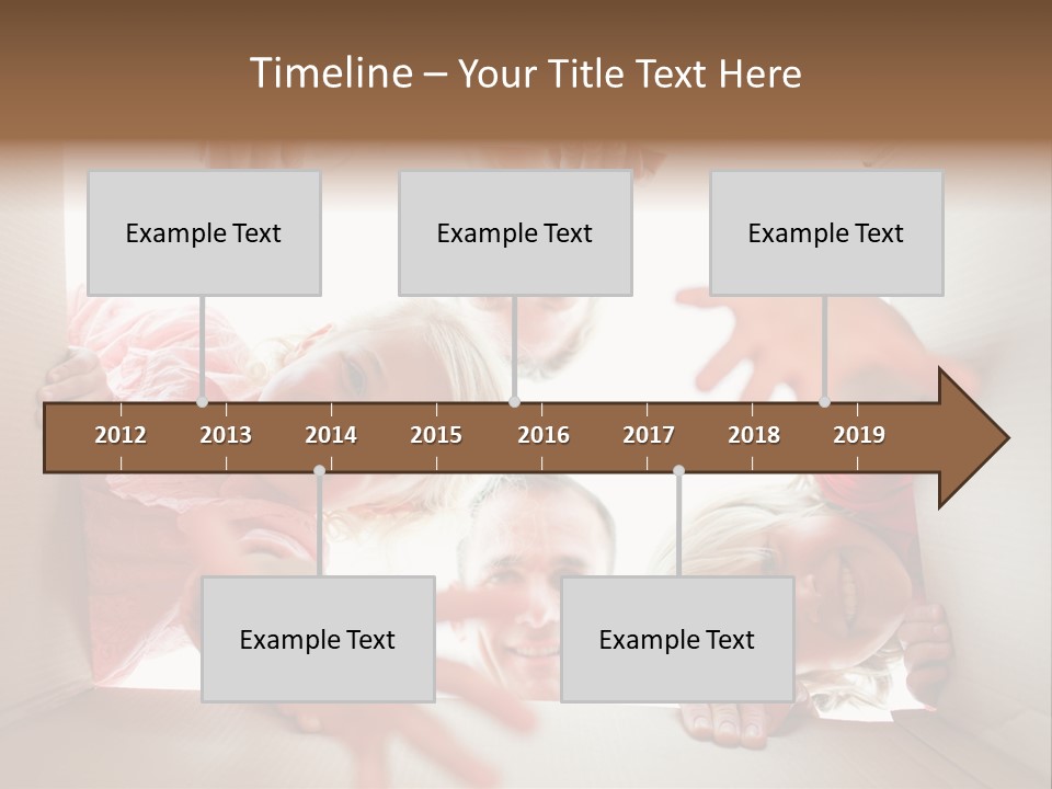 Box Girl Move PowerPoint Template