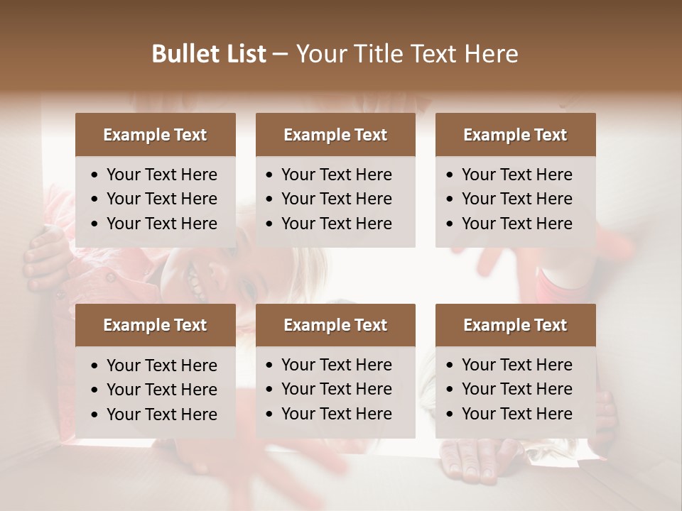 Box Girl Move PowerPoint Template