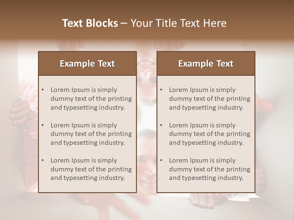 Box Girl Move PowerPoint Template