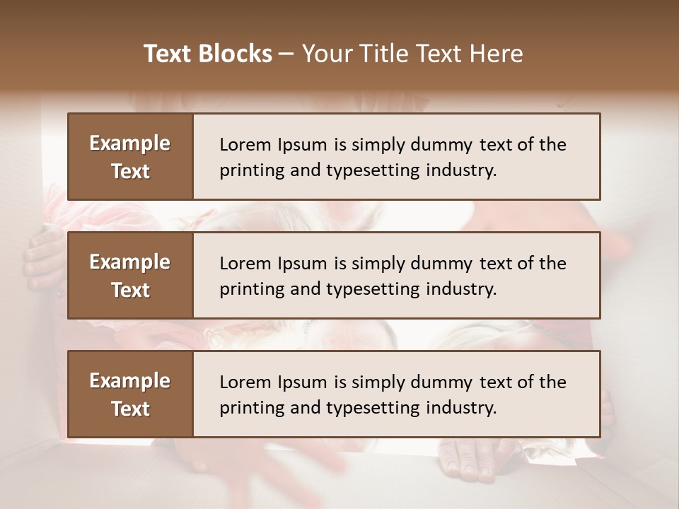 Box Girl Move PowerPoint Template