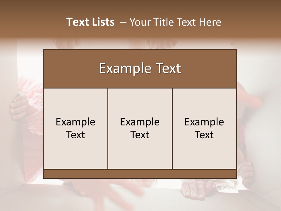 Box Girl Move PowerPoint Template