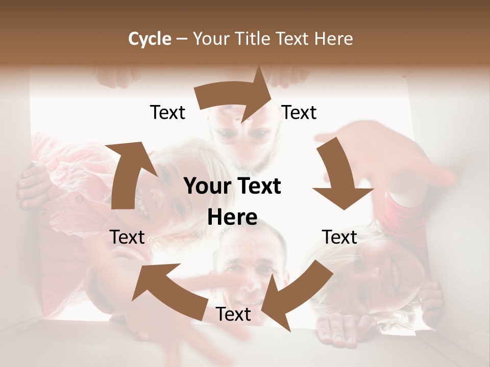 Box Girl Move PowerPoint Template