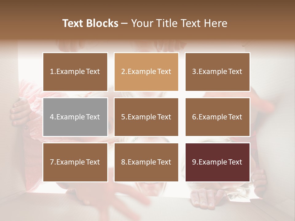 Box Girl Move PowerPoint Template