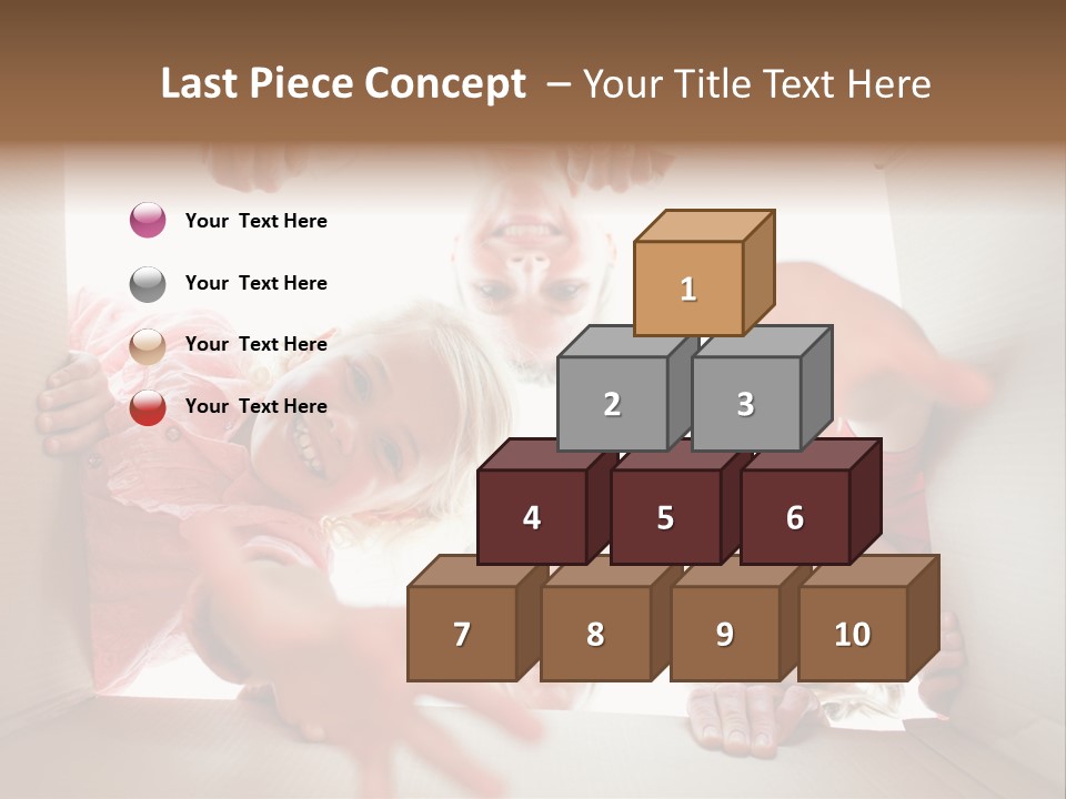 Box Girl Move PowerPoint Template