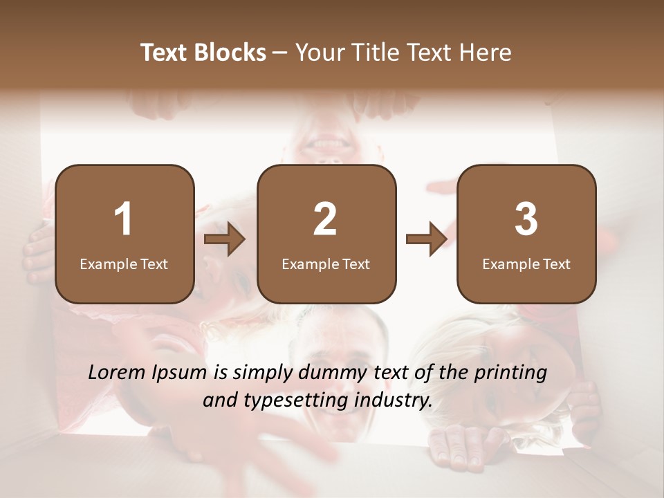 Box Girl Move PowerPoint Template