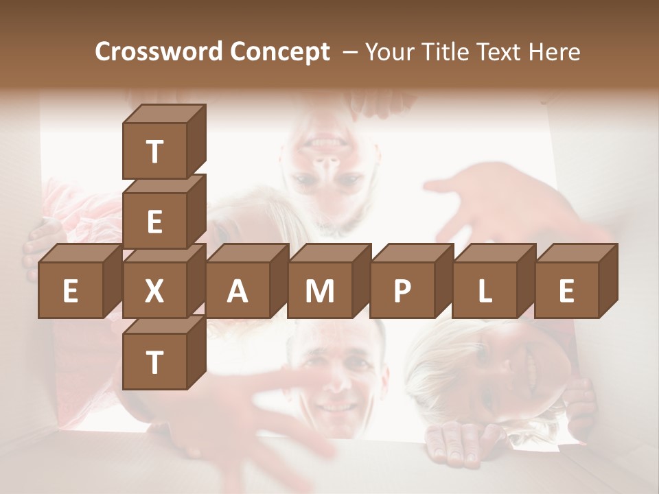 Box Girl Move PowerPoint Template