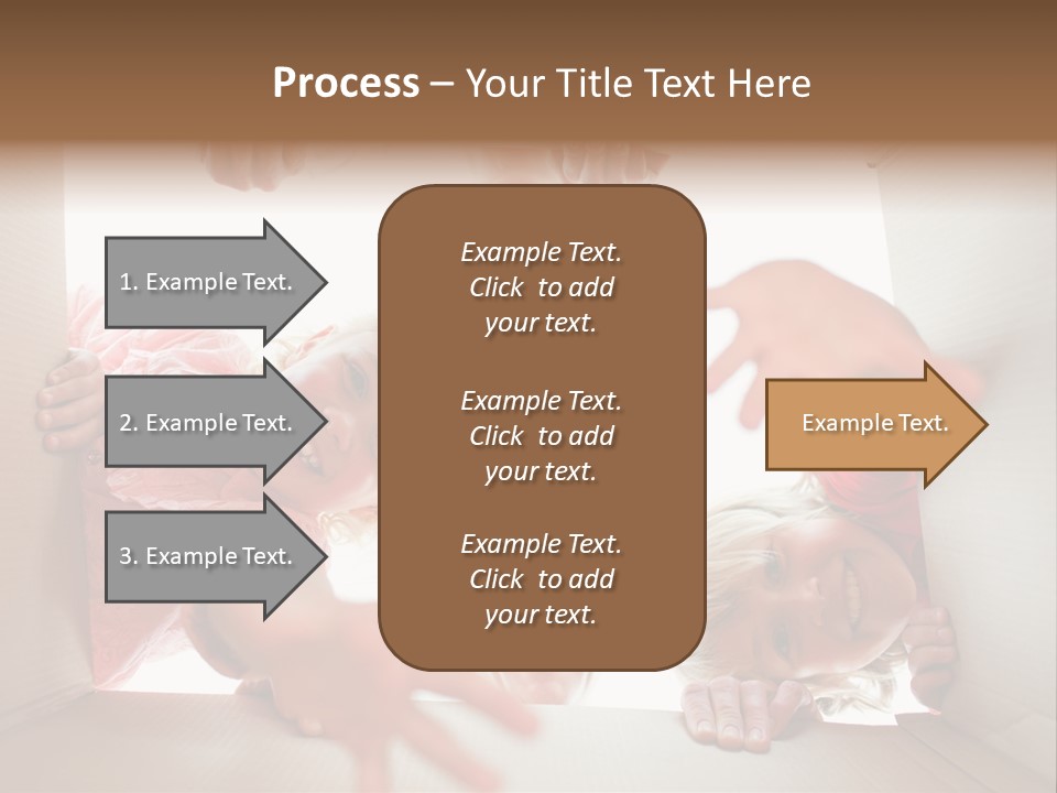 Box Girl Move PowerPoint Template