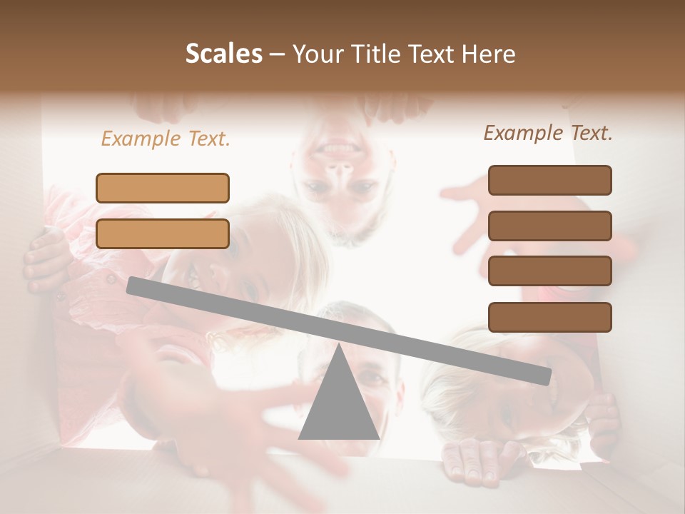 Box Girl Move PowerPoint Template