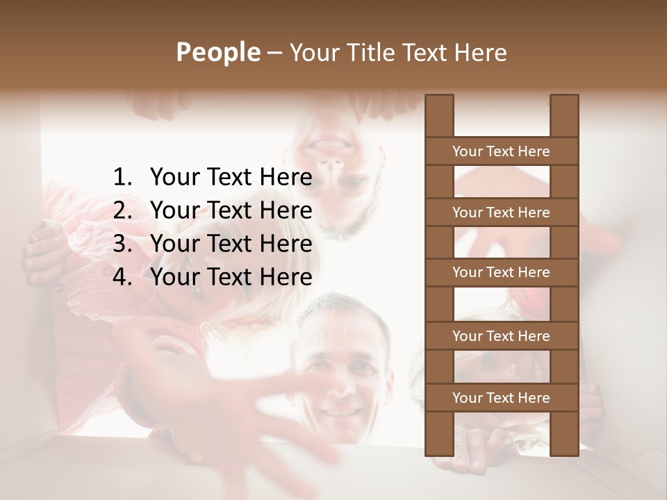 Box Girl Move PowerPoint Template