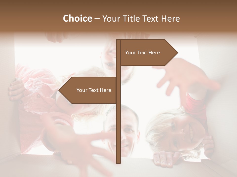 Box Girl Move PowerPoint Template