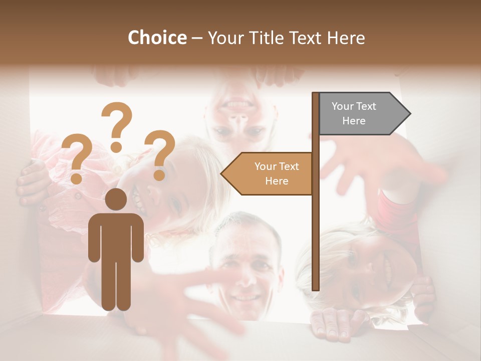 Box Girl Move PowerPoint Template