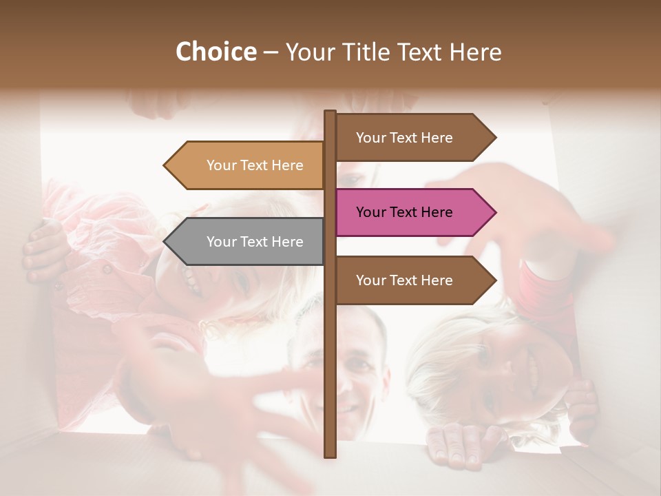 Box Girl Move PowerPoint Template