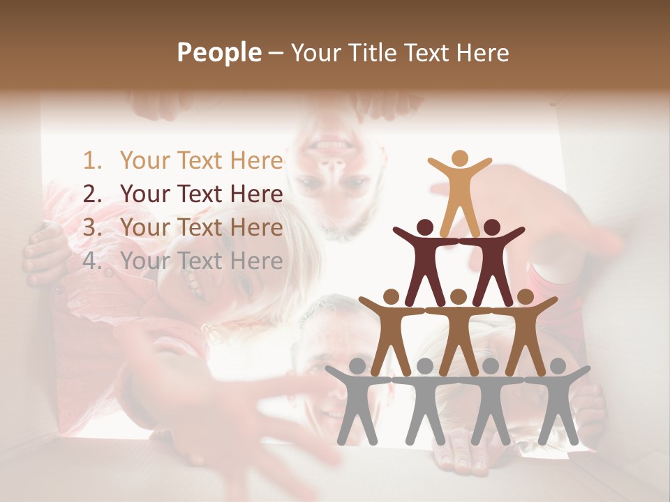 Box Girl Move PowerPoint Template