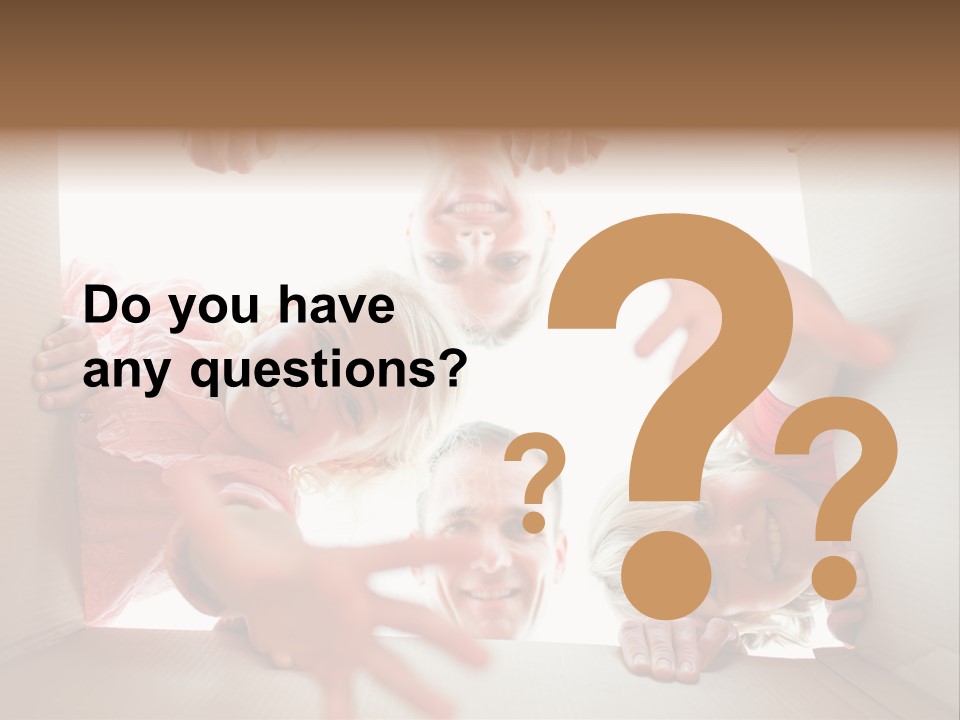 Box Girl Move PowerPoint Template