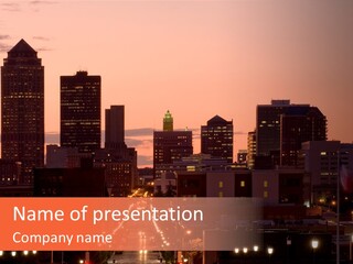 Great Capital Downtown PowerPoint Template