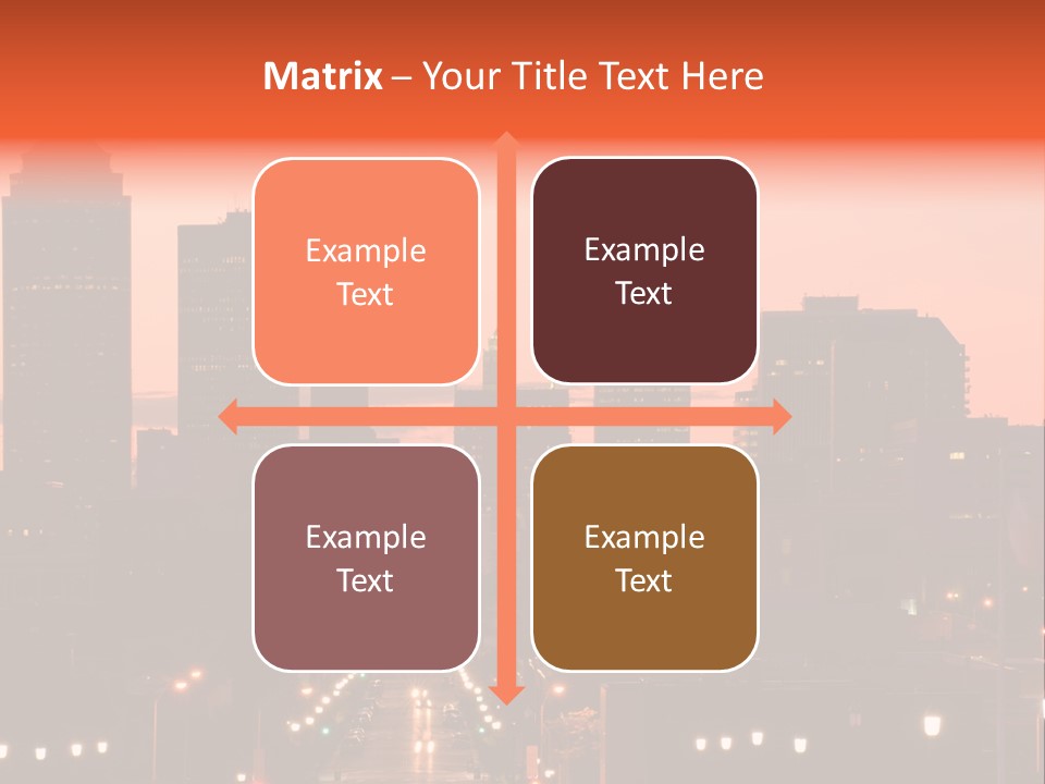 Great Capital Downtown PowerPoint Template