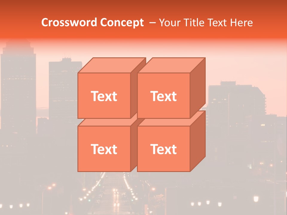 Great Capital Downtown PowerPoint Template
