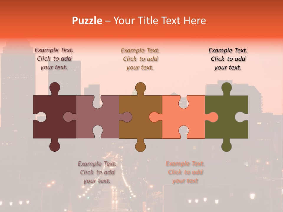 Great Capital Downtown PowerPoint Template