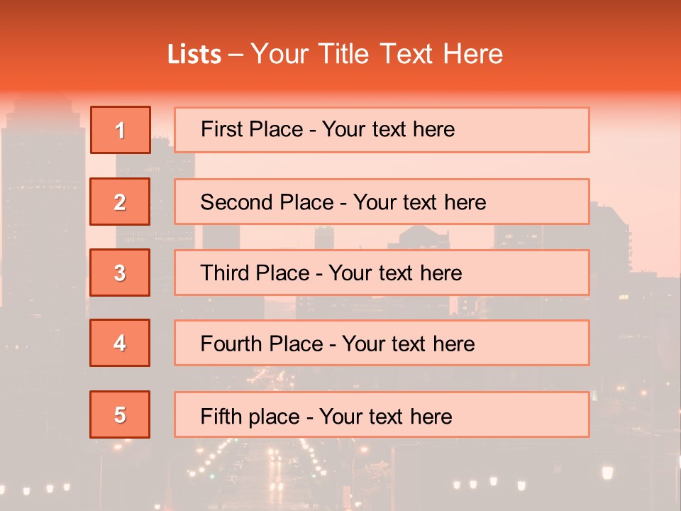 Great Capital Downtown PowerPoint Template