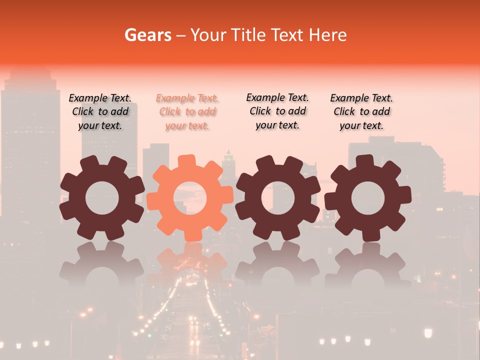 Great Capital Downtown PowerPoint Template