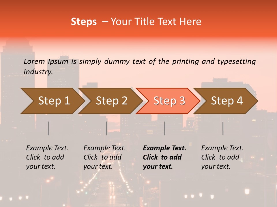 Great Capital Downtown PowerPoint Template