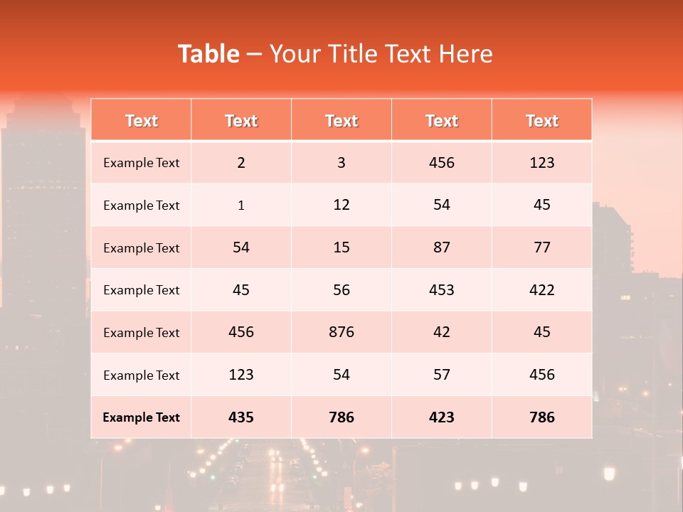 Great Capital Downtown PowerPoint Template