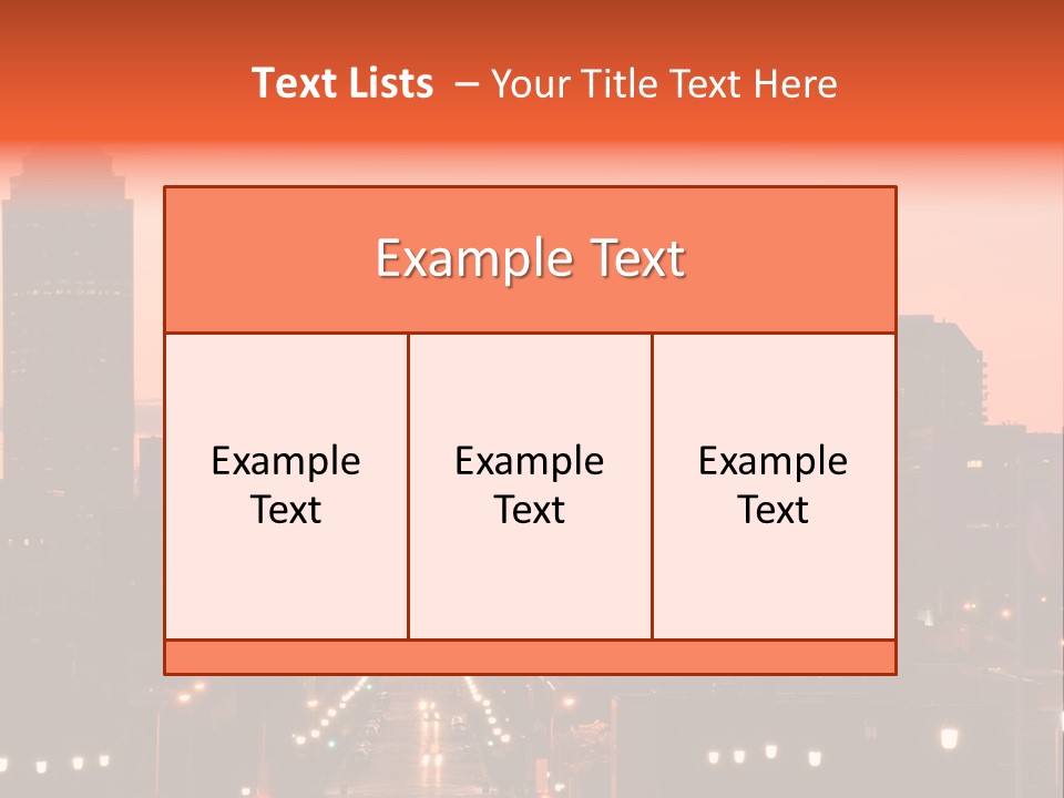 Great Capital Downtown PowerPoint Template