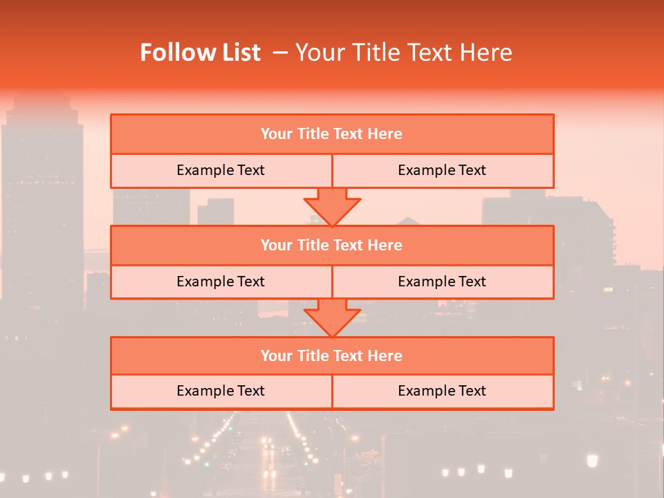 Great Capital Downtown PowerPoint Template