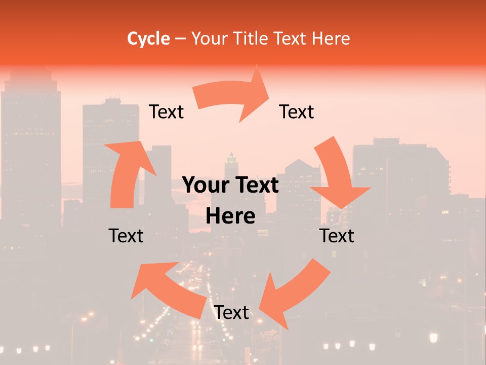 Great Capital Downtown PowerPoint Template