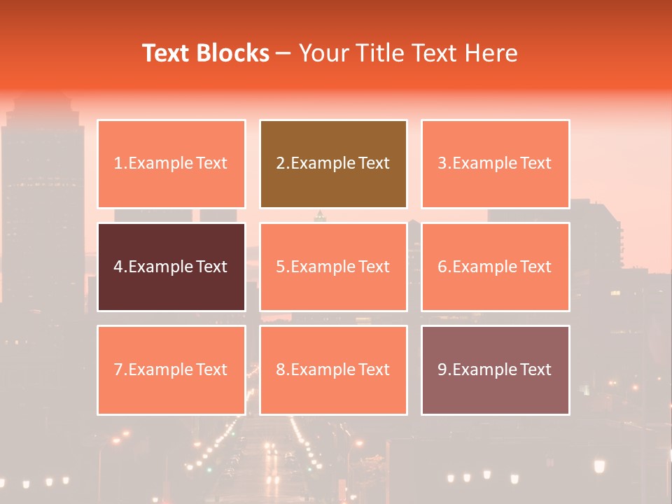 Great Capital Downtown PowerPoint Template