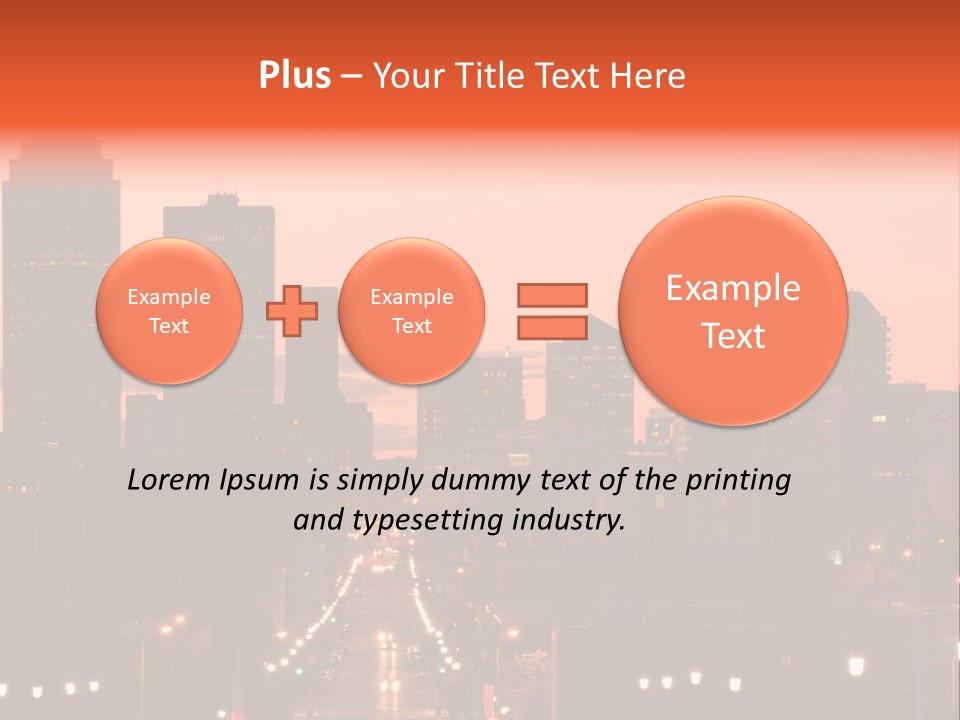 Great Capital Downtown PowerPoint Template