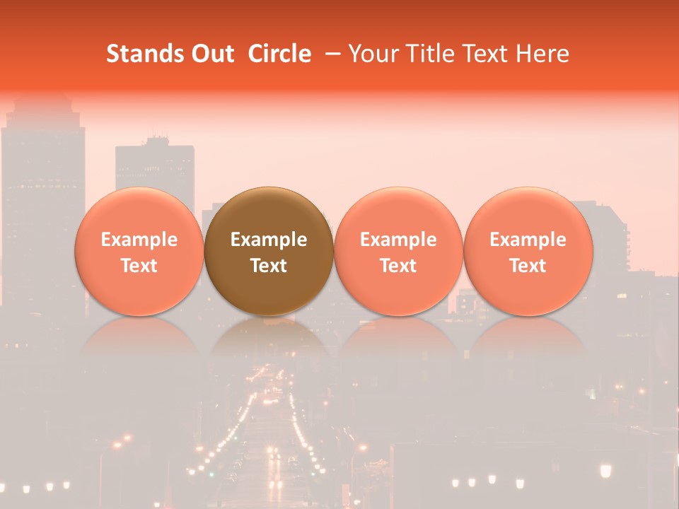 Great Capital Downtown PowerPoint Template