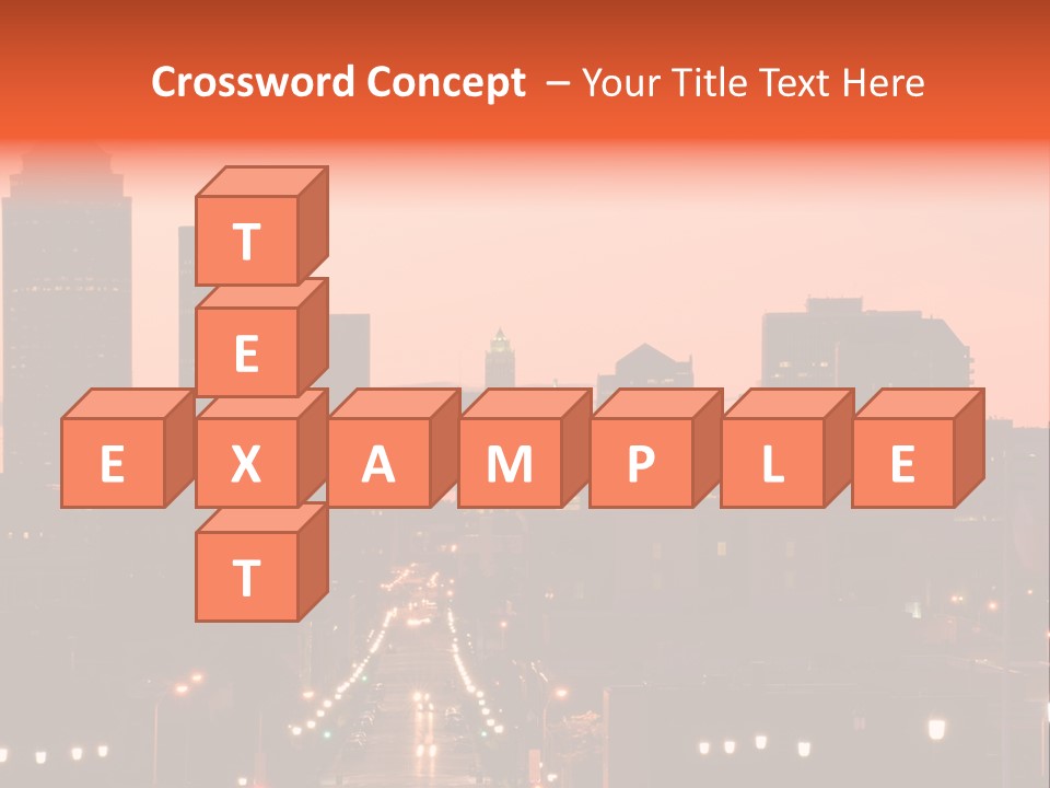 Great Capital Downtown PowerPoint Template