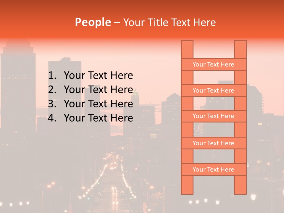 Great Capital Downtown PowerPoint Template