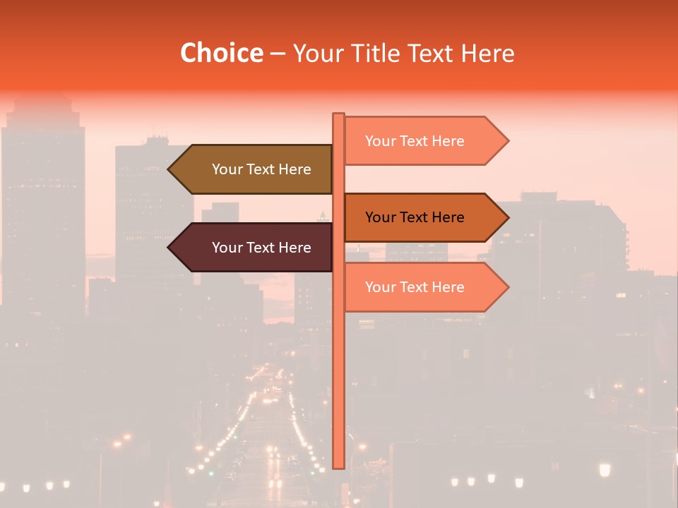 Great Capital Downtown PowerPoint Template