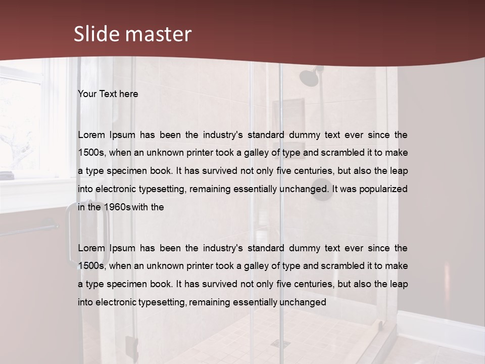 Service Mansion Bath PowerPoint Template