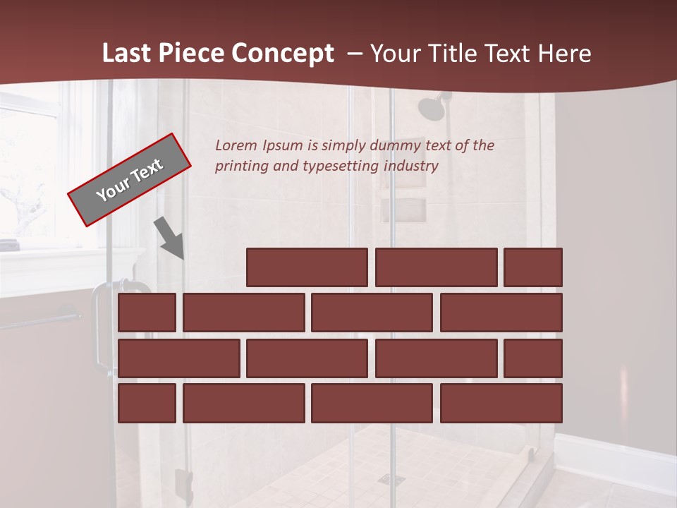 Service Mansion Bath PowerPoint Template